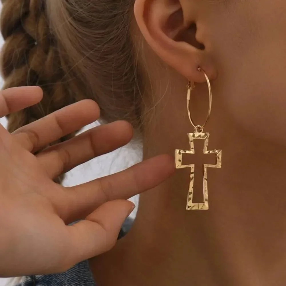 3for$20 Hollow Out Cross Drop Earrings